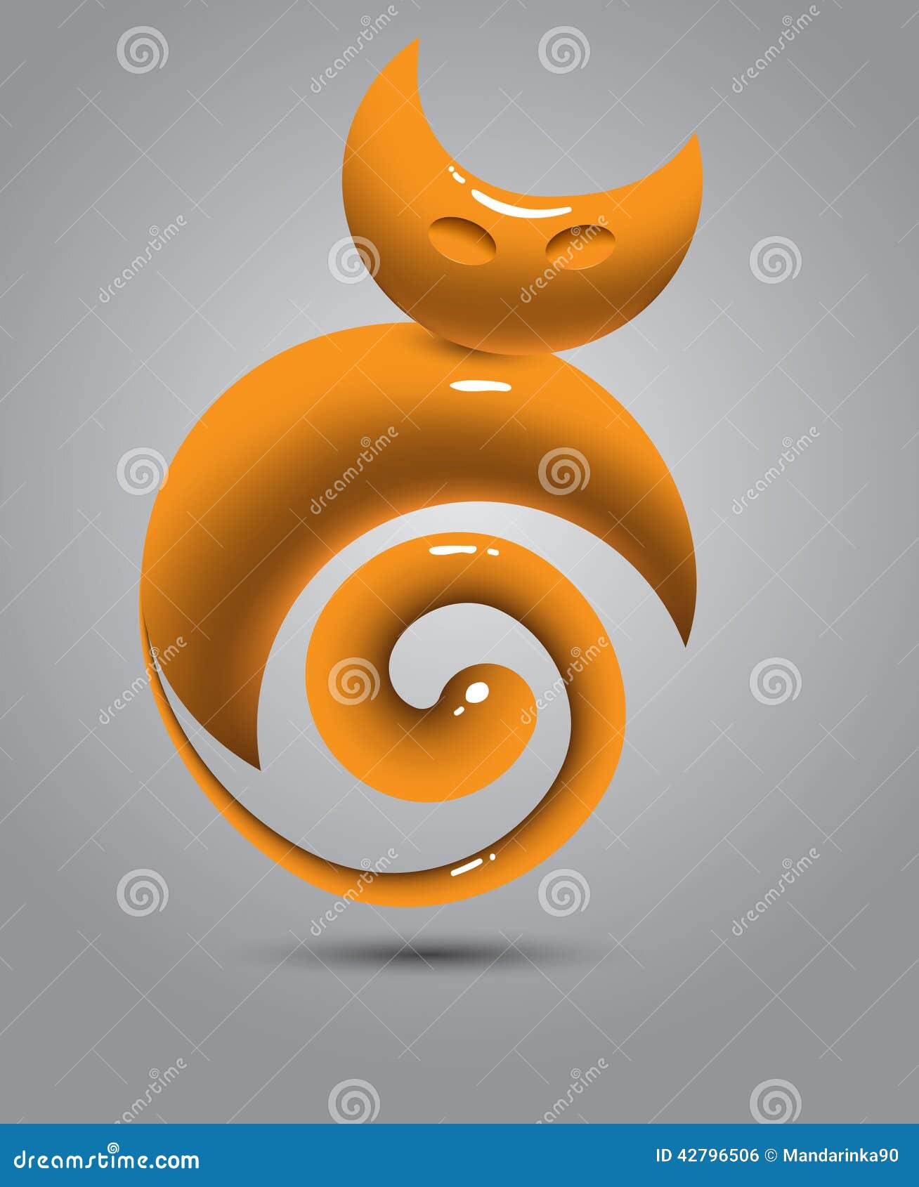 Cat logo stock vector. Illustration of modern, kitten 42796506