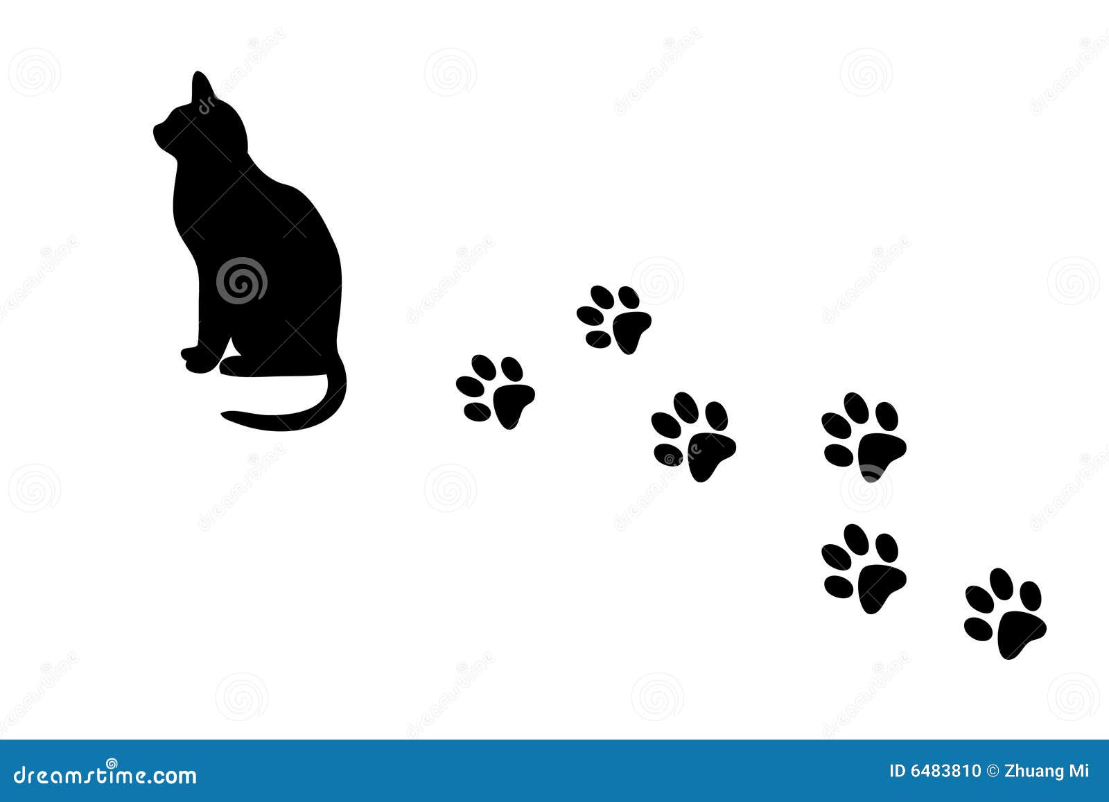 Cat Prints Stock Illustrations – 13,067 Cat Prints Stock