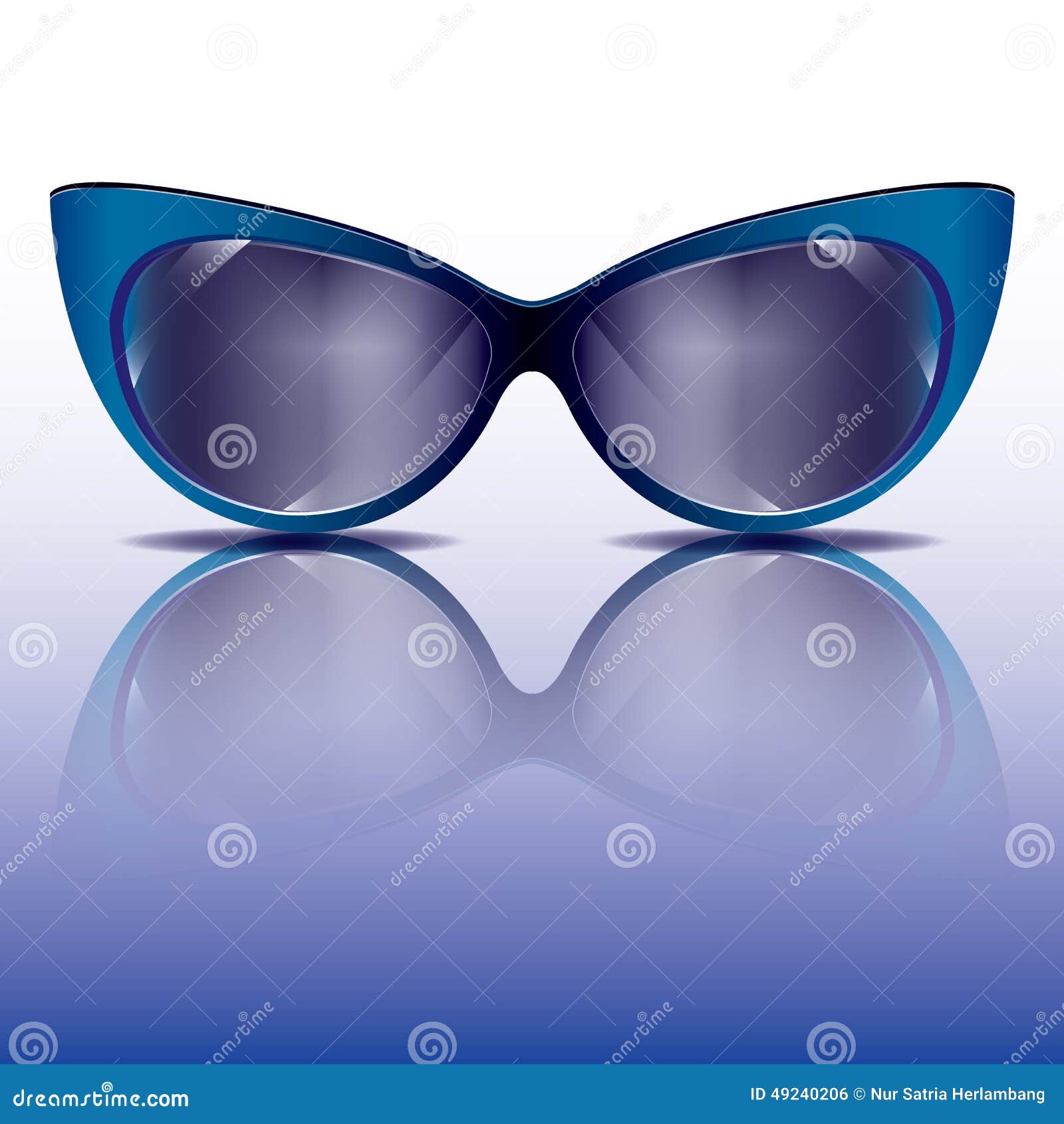Cat s eyes sunglasses stock vector. Illustration of stylish 49240206