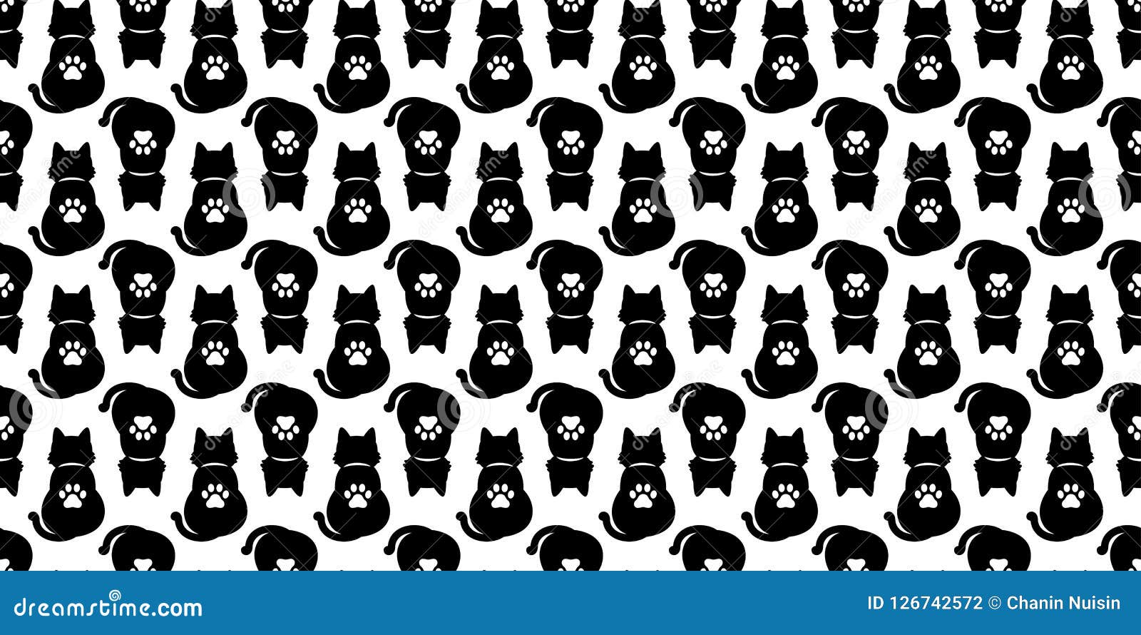 Cat Seamless Pattern Vector Paw Halloween Kitten Calico Cartoon Il Ration Tile Background Repeat Wallpaper Scarf Isolated Cat Seamless Pattern Vector Paw Halloween Kitten Calico Cartoon Il Ration Tile Background Repeat Wallpaper Scarf Isolated