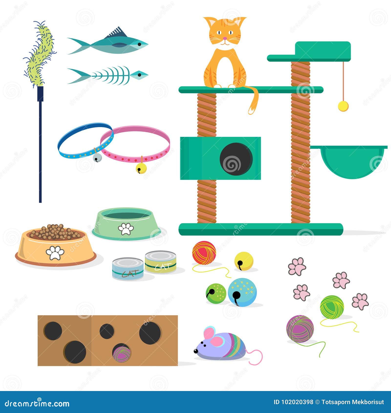 cat toys clipart