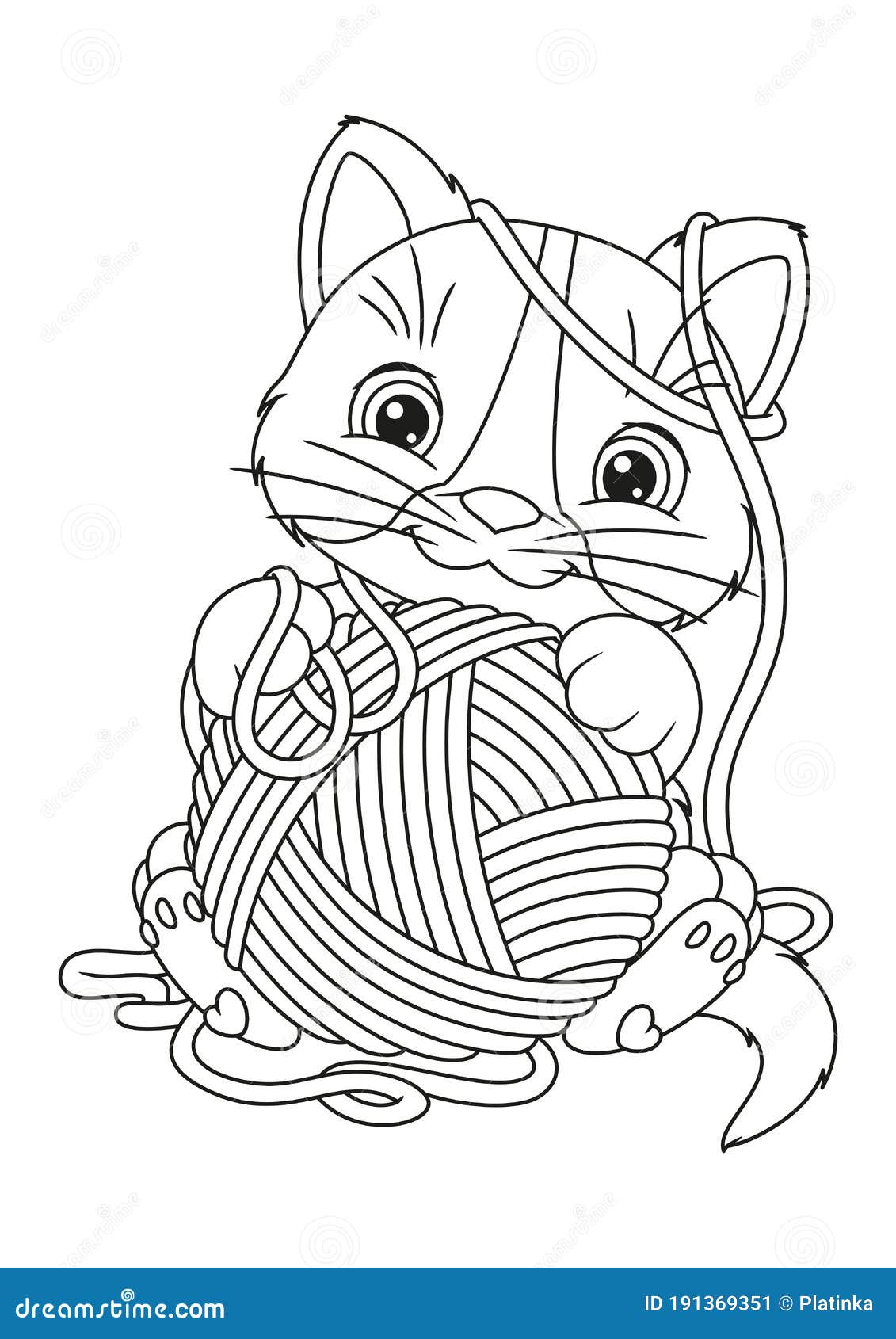Download Kitten Yarn Ball Coloring Page Stock Illustrations 31 Kitten Yarn Ball Coloring Page Stock Illustrations Vectors Clipart Dreamstime