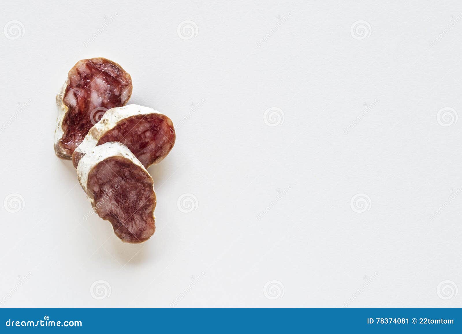 Catalan Sausage Called Fuet Stock Image Image of salami, closeup