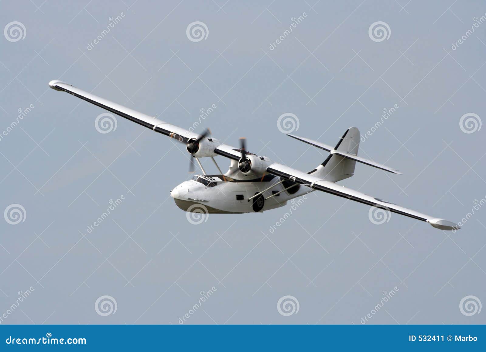 Catalina Flying boat on display at shoreham by sea airshow in Sussex 