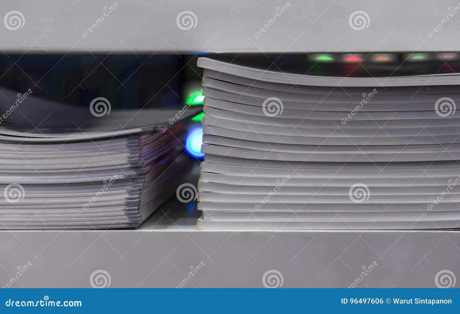 Catalogues kept in a shelf stock photo. Image of office 96497606