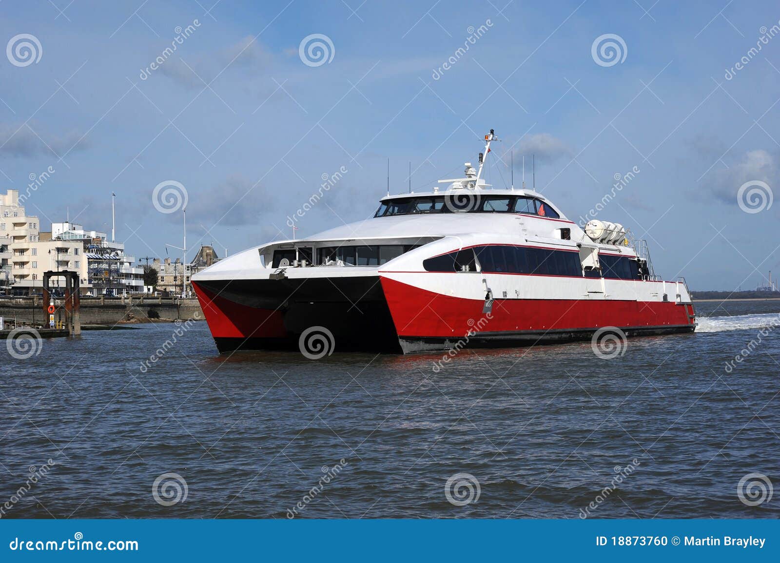 catamaran fast ferry stock photo. image of harbor, ocean