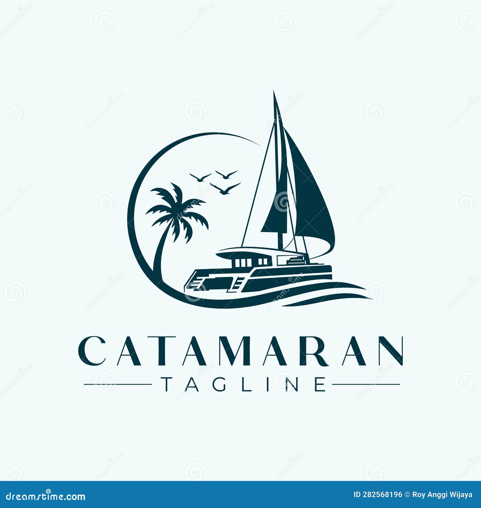 catamaran logo design