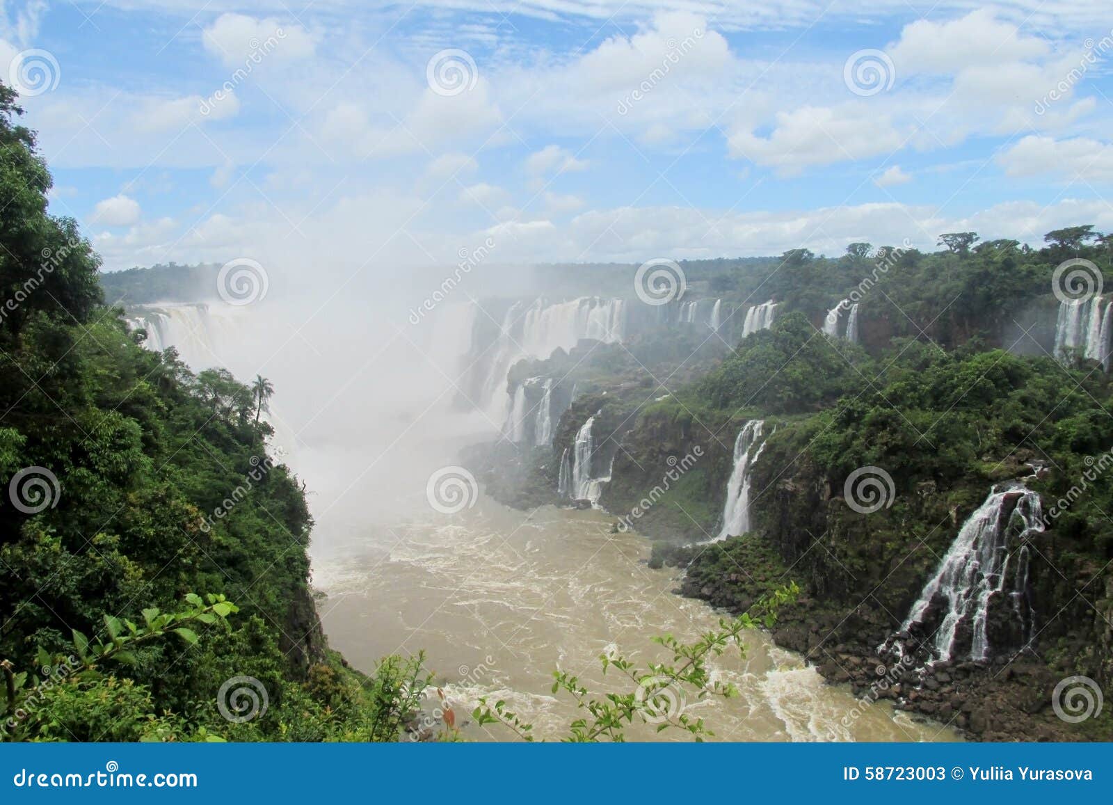 cataratas del iguazu, iguassu waterfall panorama