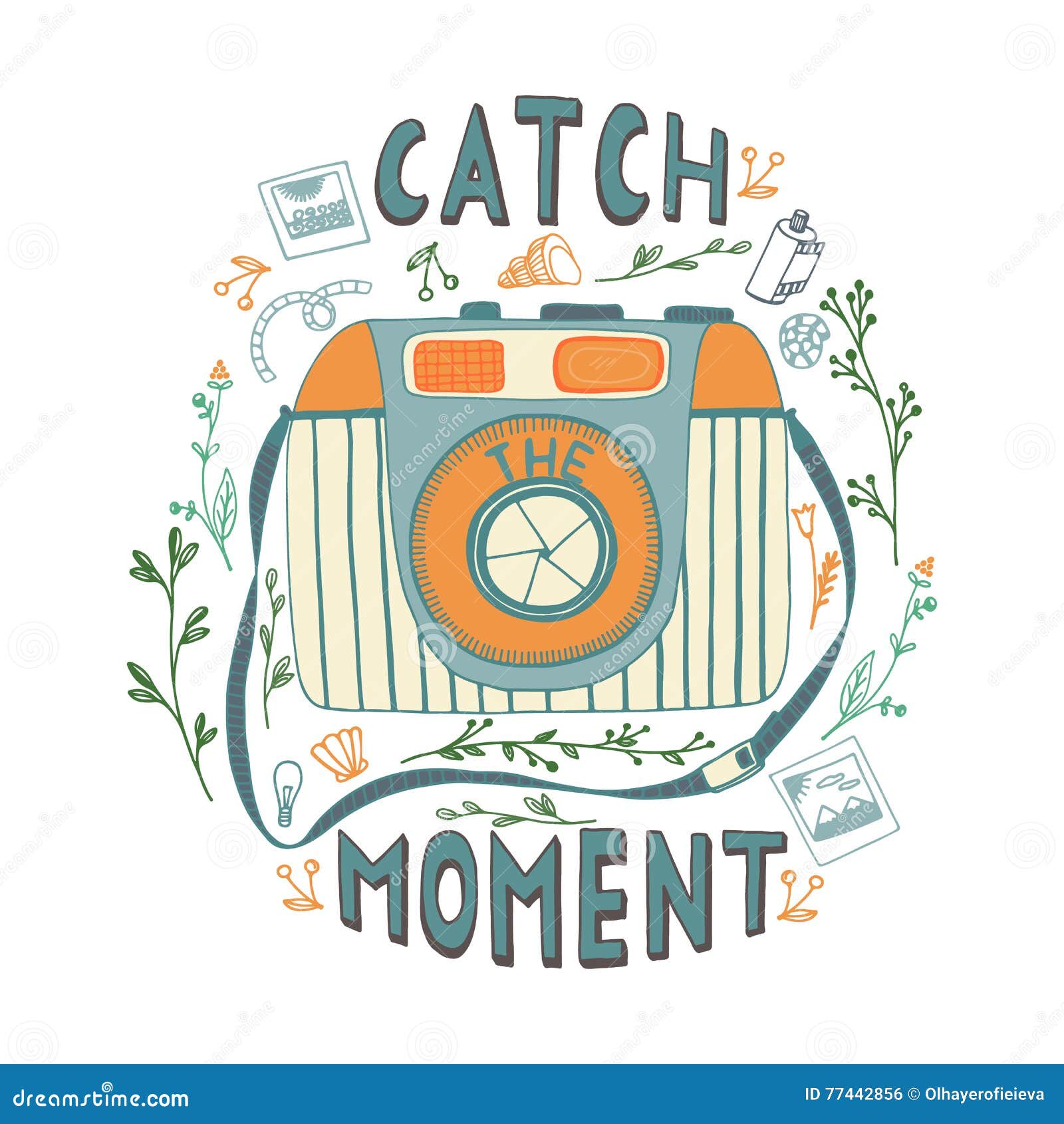 Catch The Moment Stock Vector Illustration Of Badge