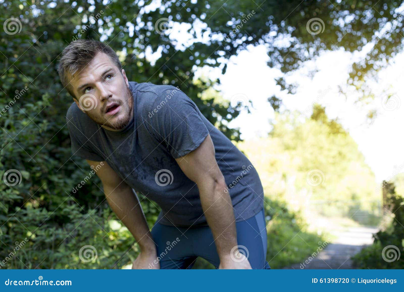 Catch Some Breathe Then Carry on! Stock Photo Image of positive