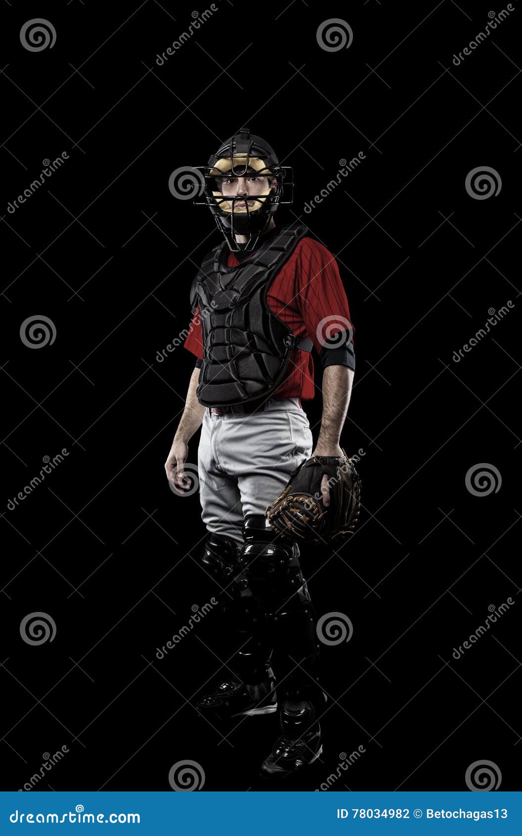 Catcher Baseball Player stock photo. Image of baseball - 78034982