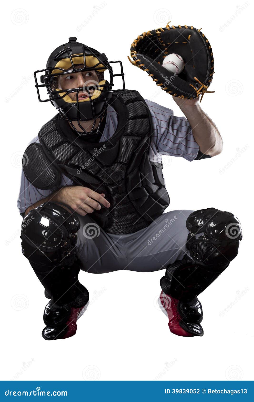 Catcher Baseball Player stock photo. Image of sports 39839052
