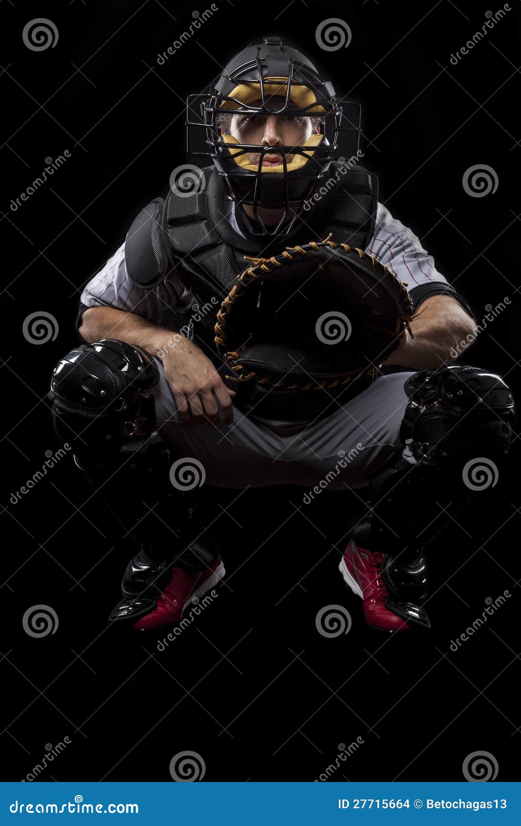 Catcher Player stock photo. Image of uniform, background - 27715664