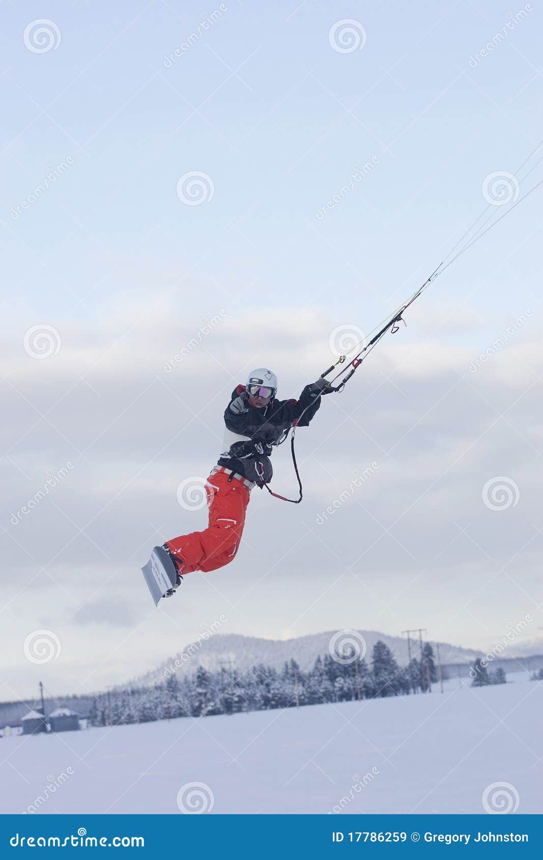 Catching air. stock image. Image of cloud, leap, kiting 17786259