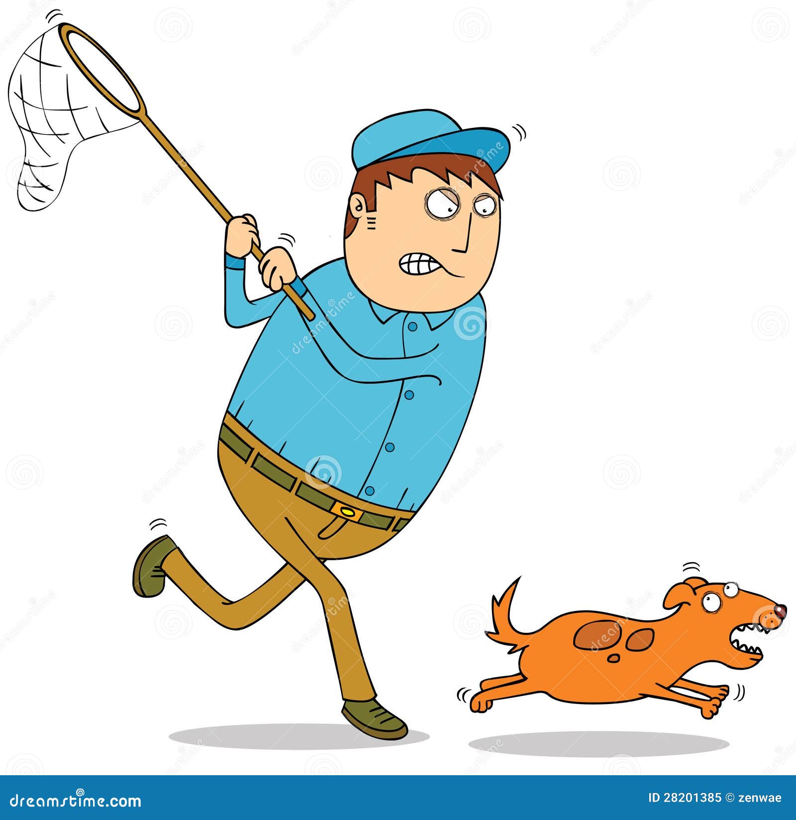 Catching wild dog stock vector. Illustration of ambition 28201385