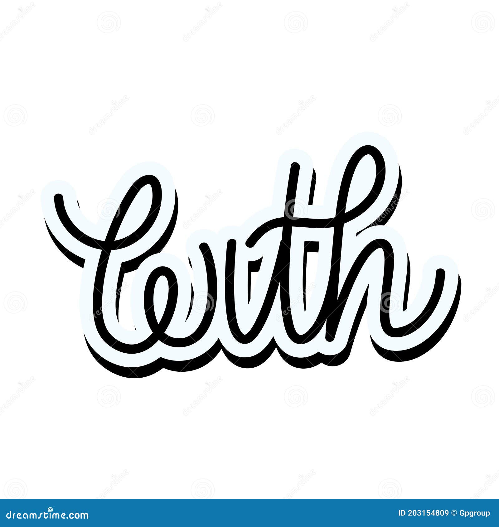 With Catchword on White Background Stock Vector Illustration of