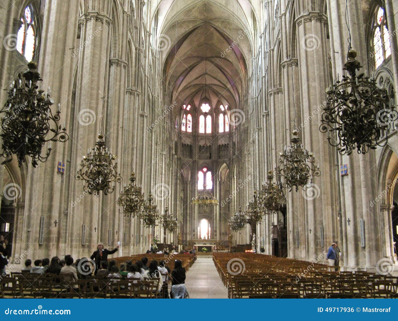 Catedral de Le Mans foto editorial. Imagen de medieval - 49717936