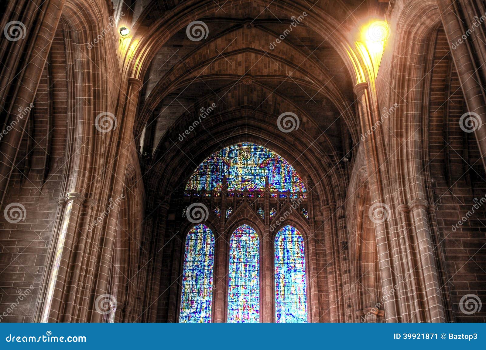 Catedral do anglicano de Liverpool. Catedral interna de Liverpool, Liverpool, Inglaterra