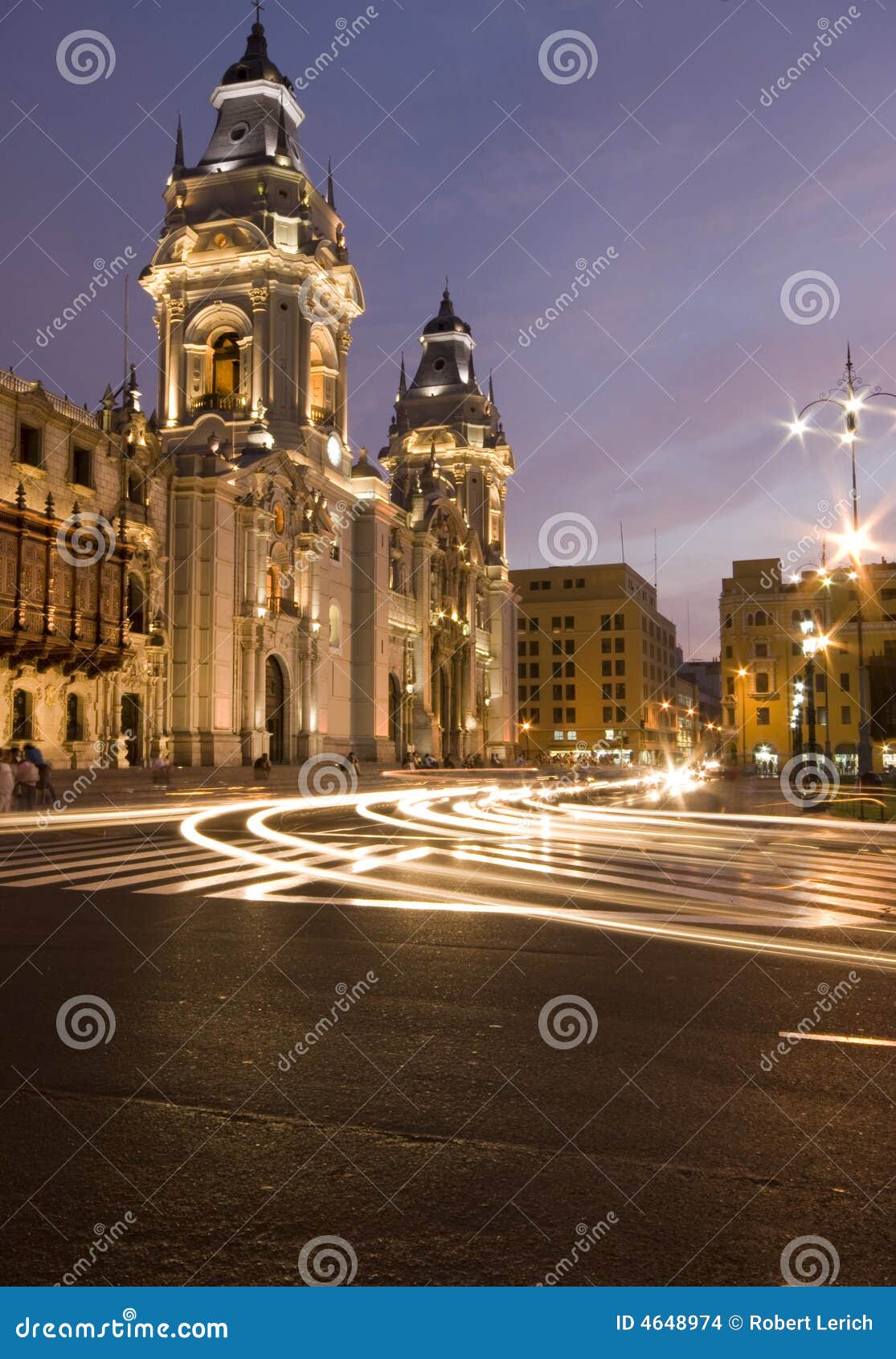 catedral on plaza de armas mayor lima peru