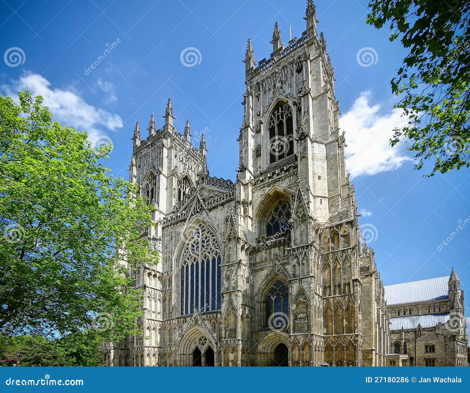 Catedral Reino Unido de York. La catedral enorme Reino Unido de York