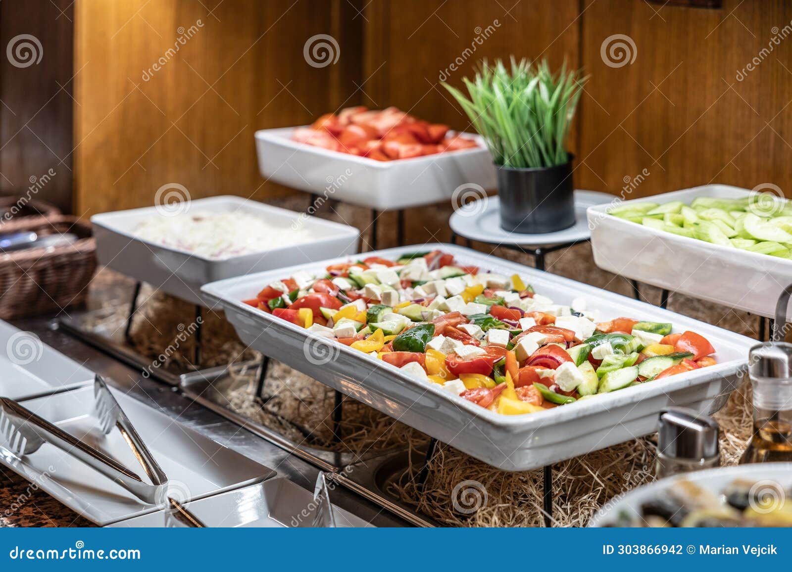Catering Meals Prepared for Guests at a Wedding or Hotel Dinner
