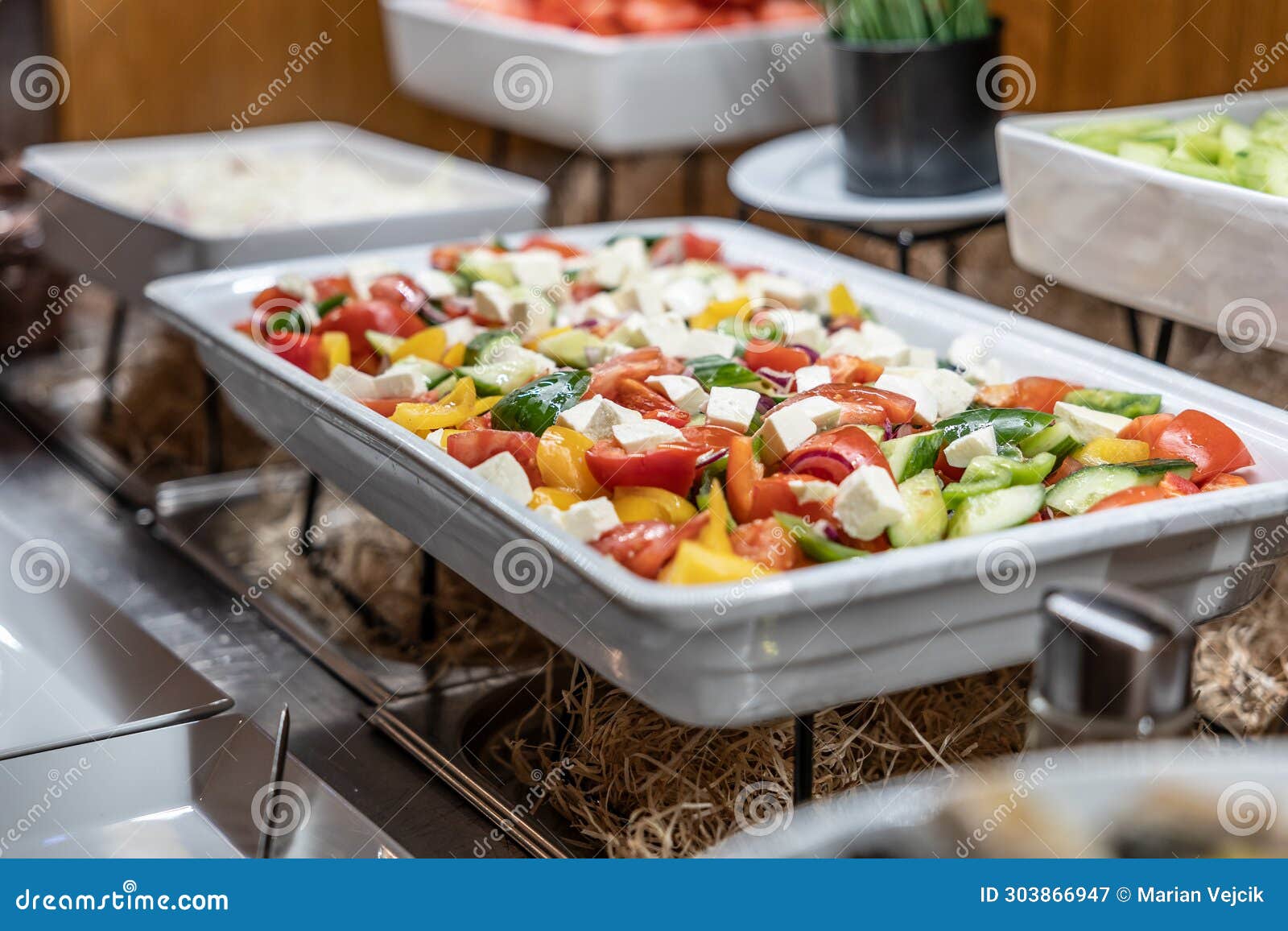 Catering Meals Prepared for Guests at a Wedding or Hotel Dinner