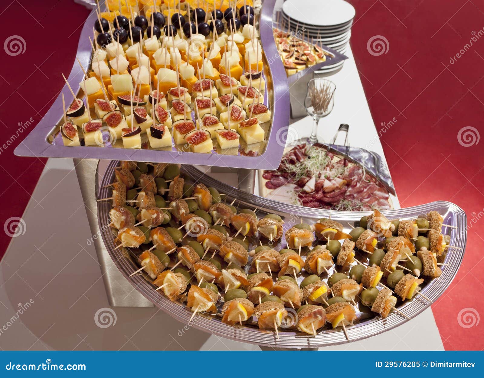 Catering platters stock image. Image of appetizer, fresh 29576205