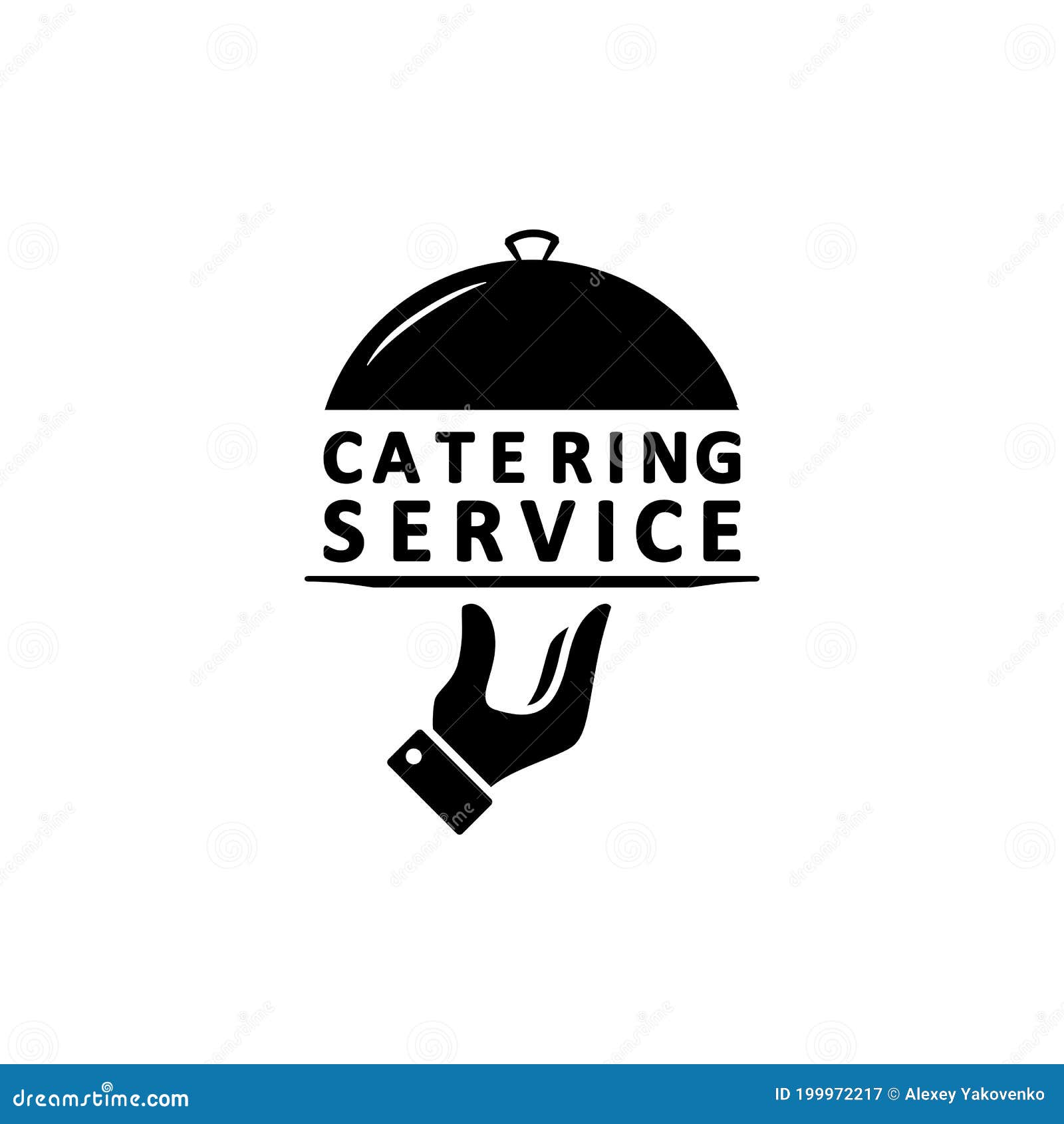 catering service logo.  on  white background. eps 10
