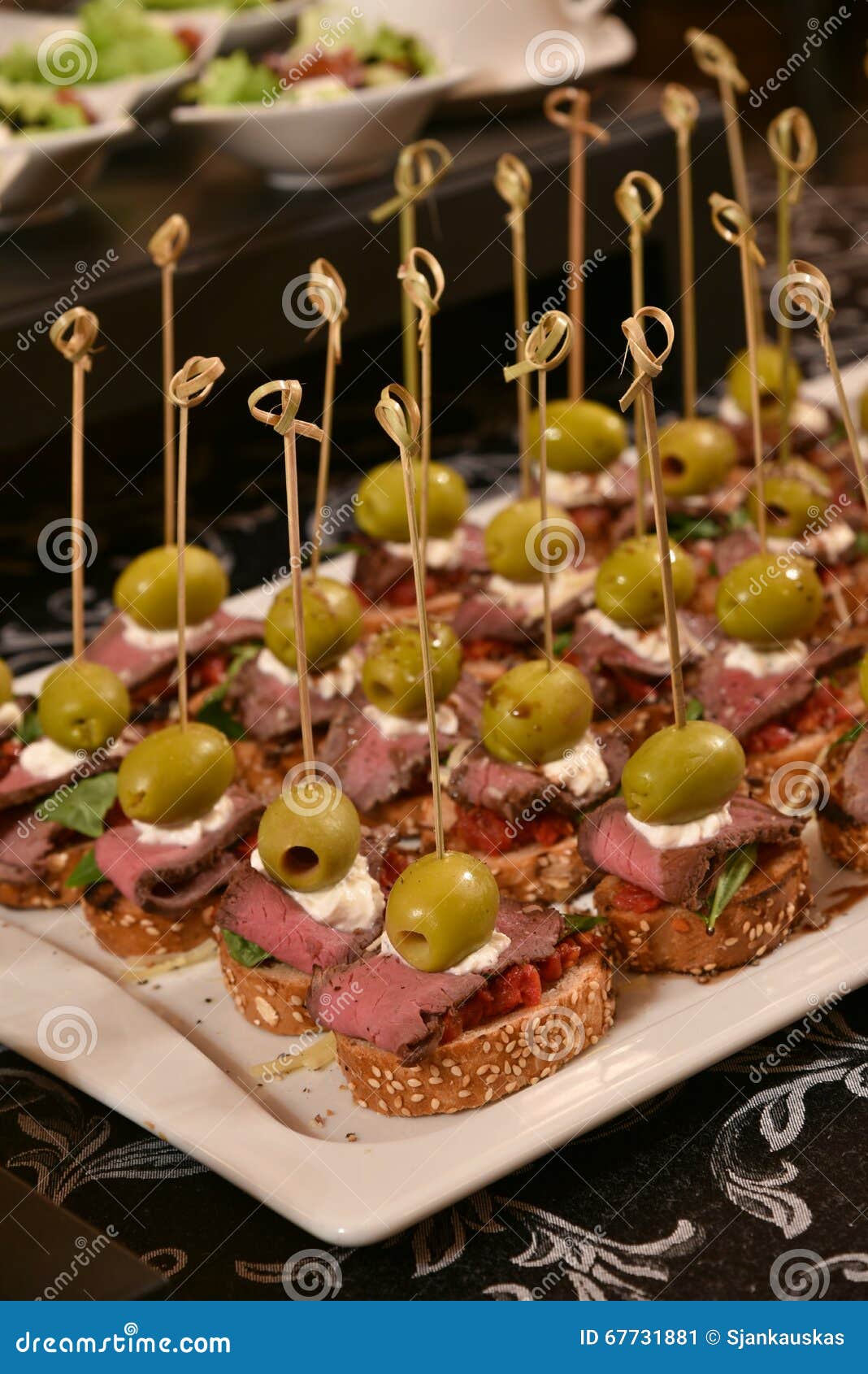 Catering snacks stock image. Image of luxurious, appetizing 67731881