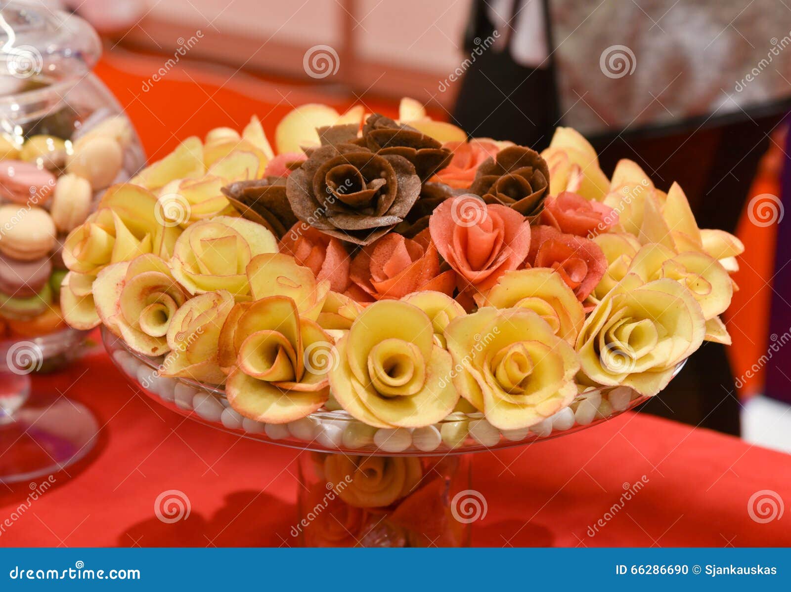 Catering, Sweet Rose Dessert Stock Photo Image of appetizing, dining