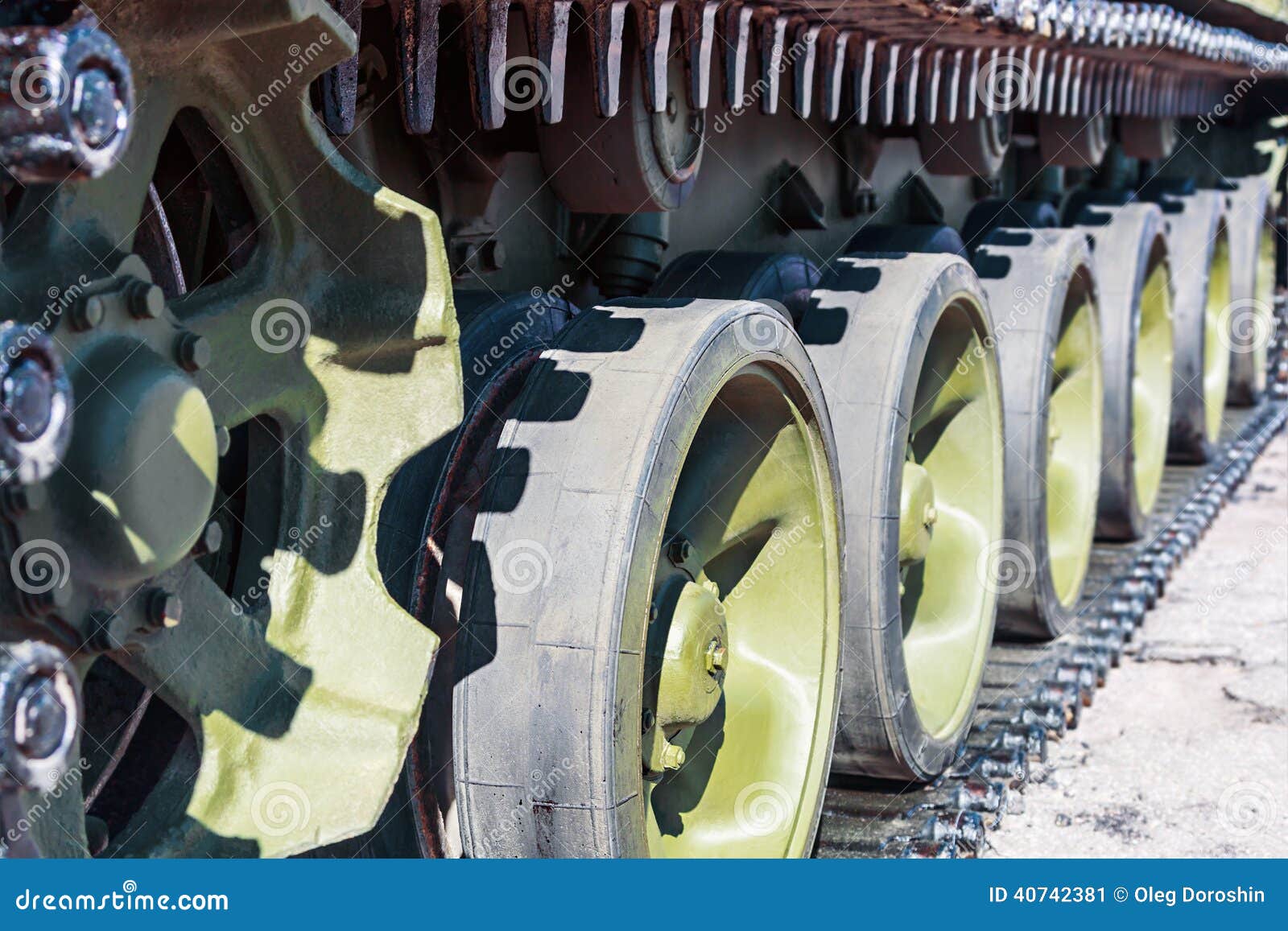 Caterpillar Russian tank. stock image. Image of crawler 40742381