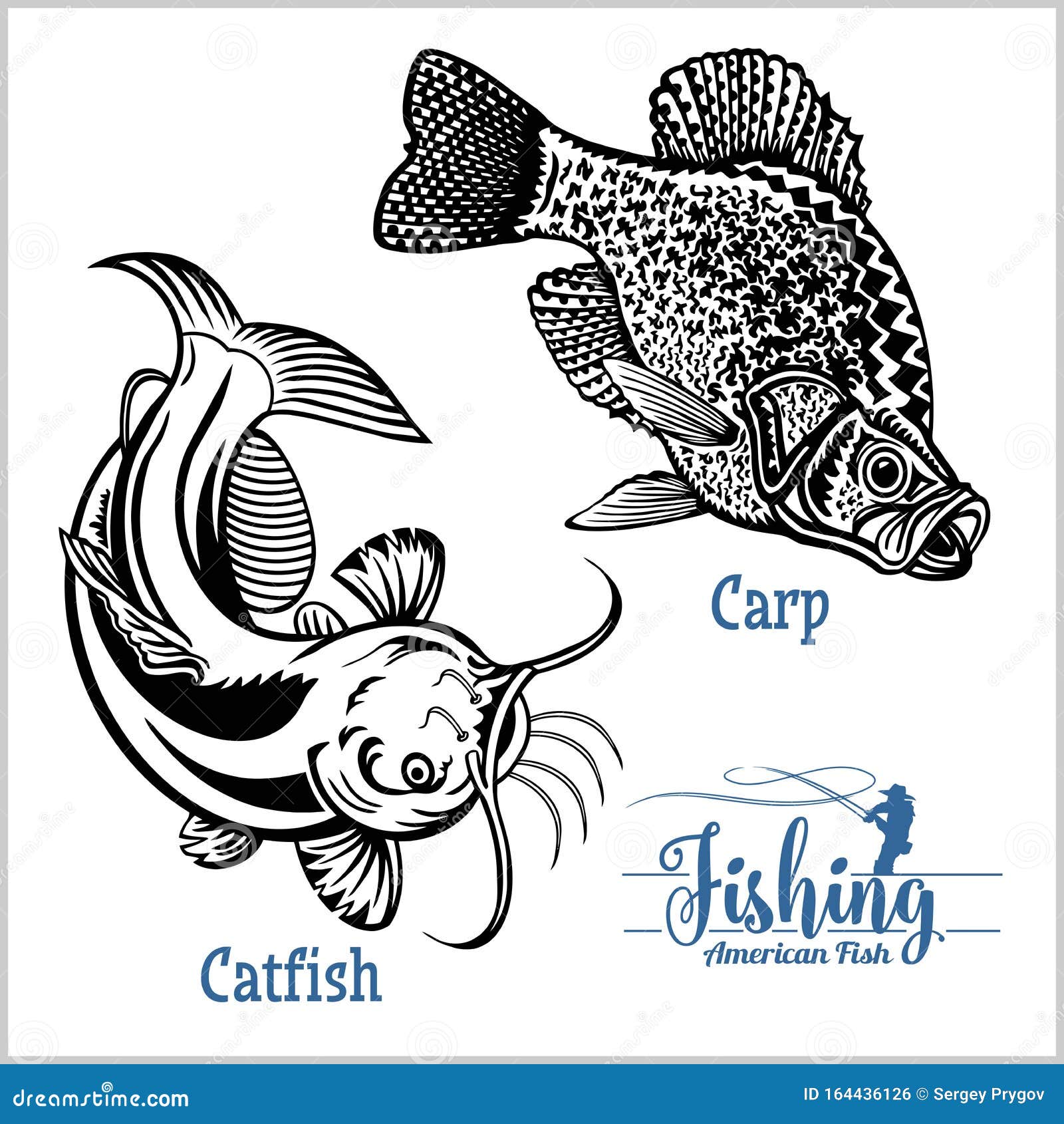 Carp Fishing Illustrations & Vectors