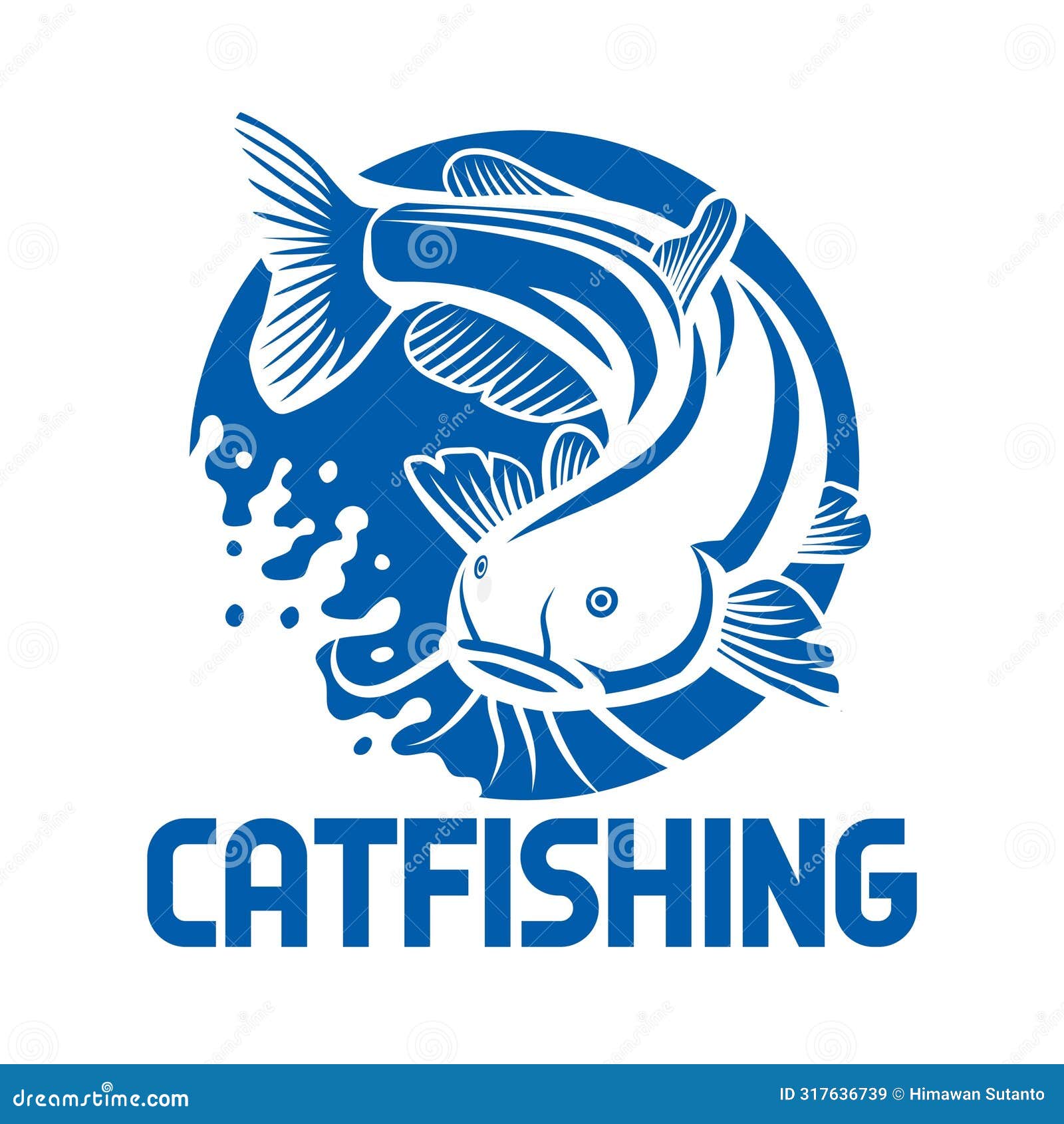catfish fishing logo. catfish mascot  . catfish logo 