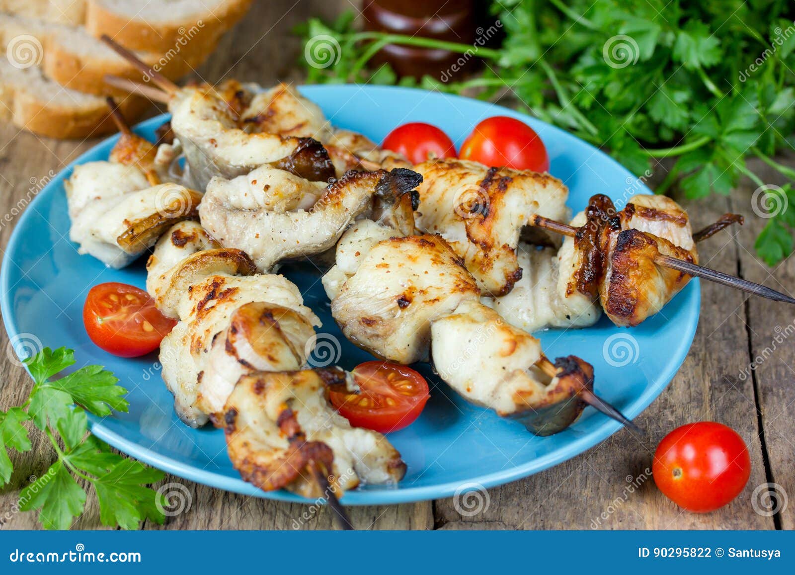 Catfish kebab stock photo. Image of lunch, picnic, dish - 90295822