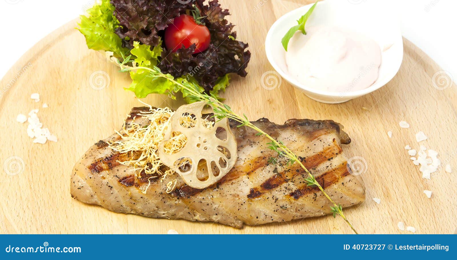 Catfish steak stock image. Image of barbeque, delicious 40723727