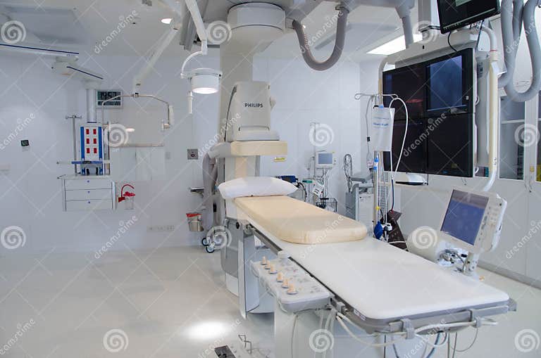 Cath Lab in Modern Hospital Editorial Image Image of laboratory