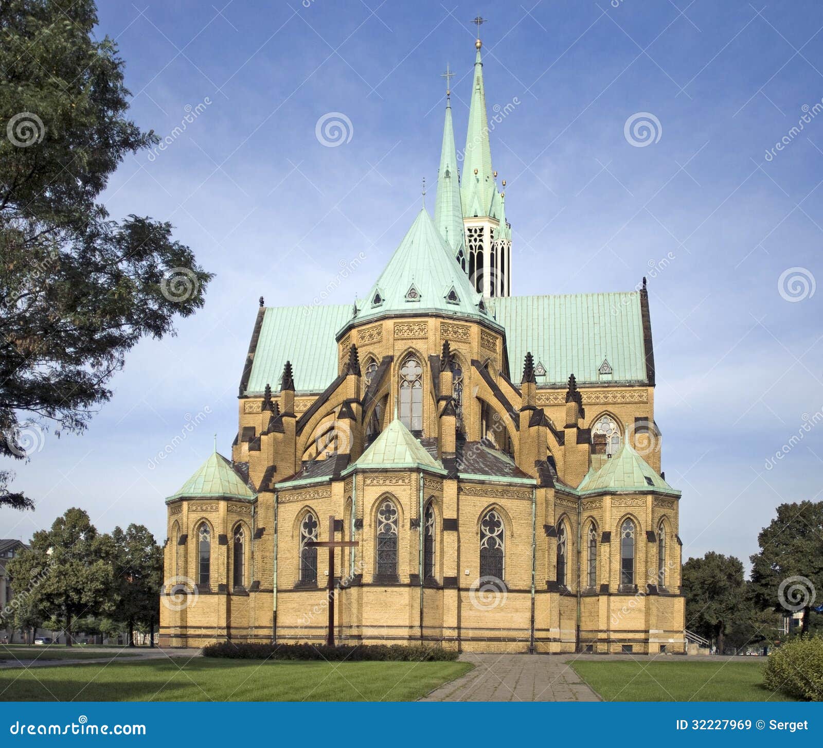 cathedral basilica in lodz, poland