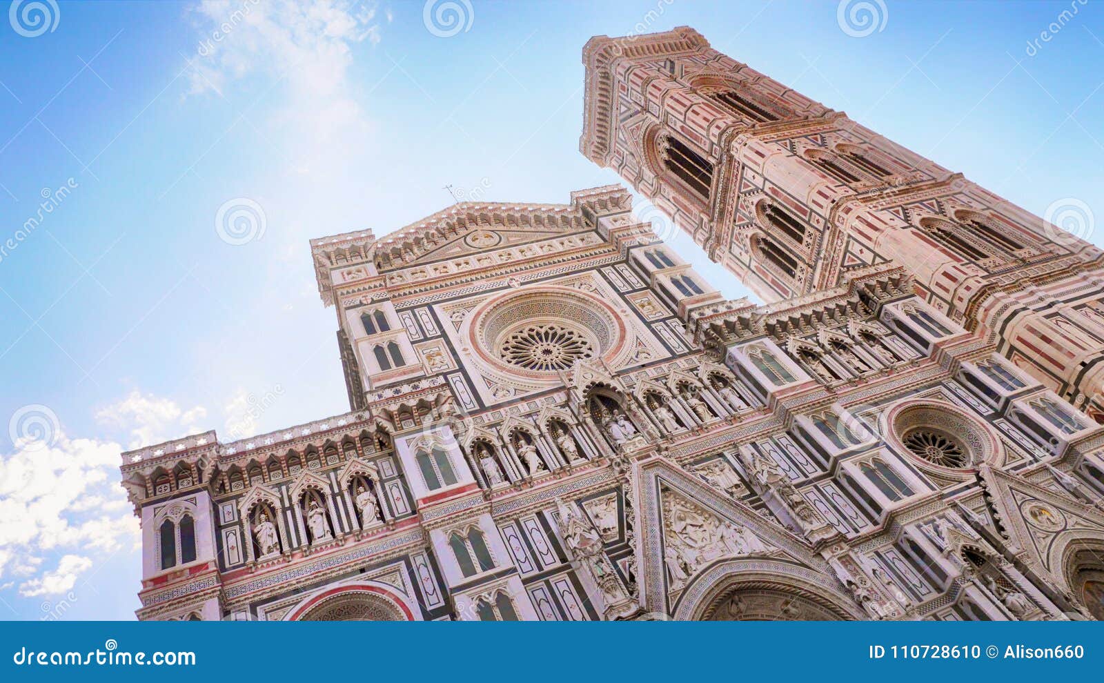 the cathedral and the brunelleschi dome, florence italy