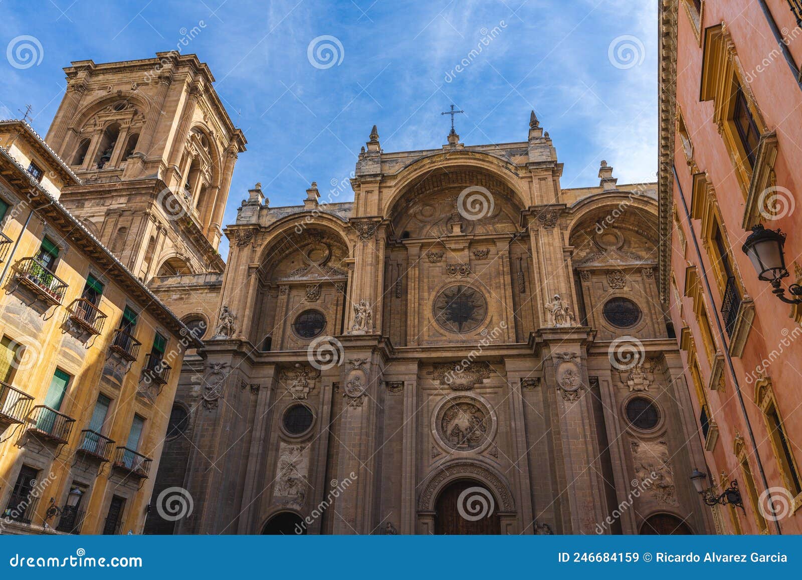 cathedral of the city of granada in andalucia, spain