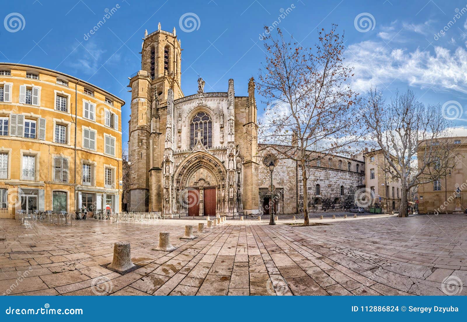 the aix cathedral in aix-en-provence, france
