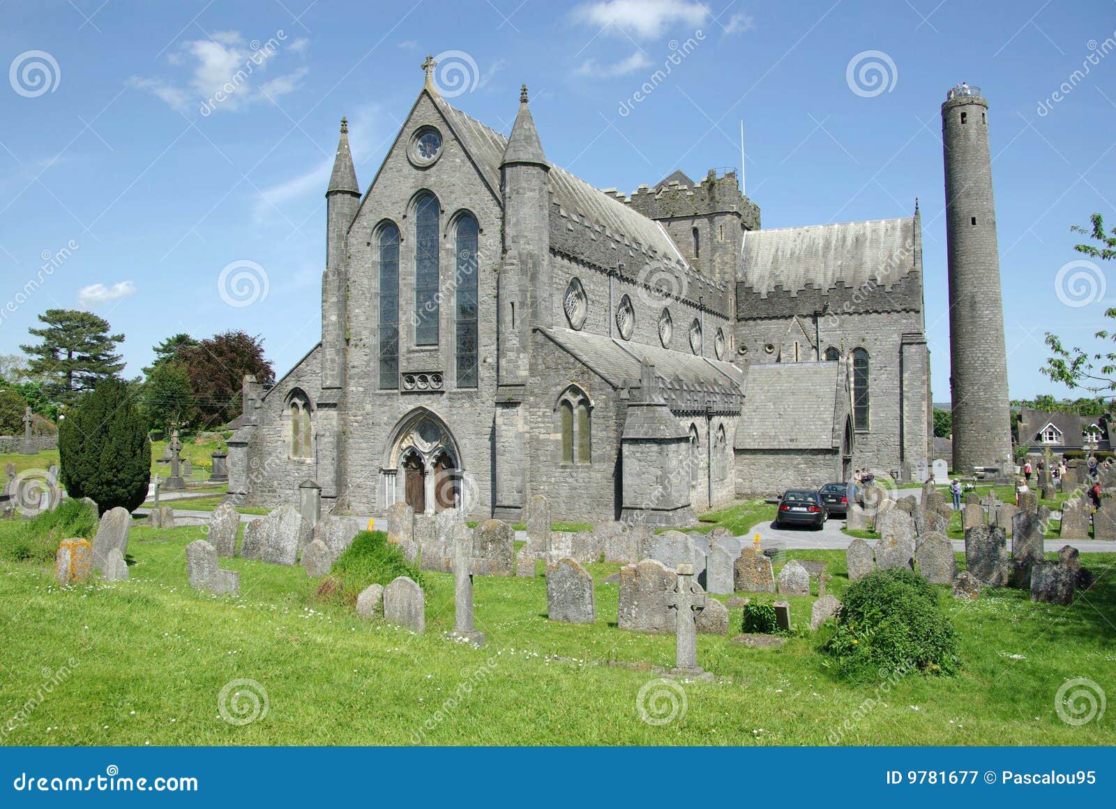 Cathedral in Kilkenny, Ireland Stock Image Image of monument, tower