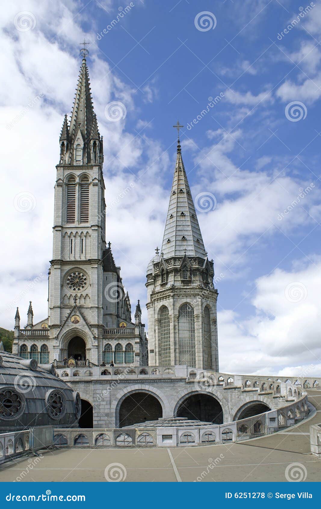 Cathedral of Lourdes stock photo. Image of faith, cristianism - 6251278