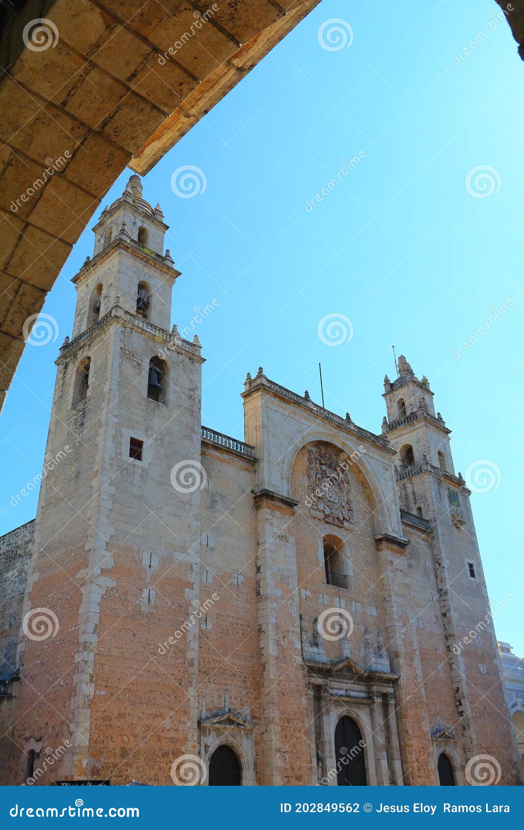 cathedral of the merida city in yucatan, mexico v