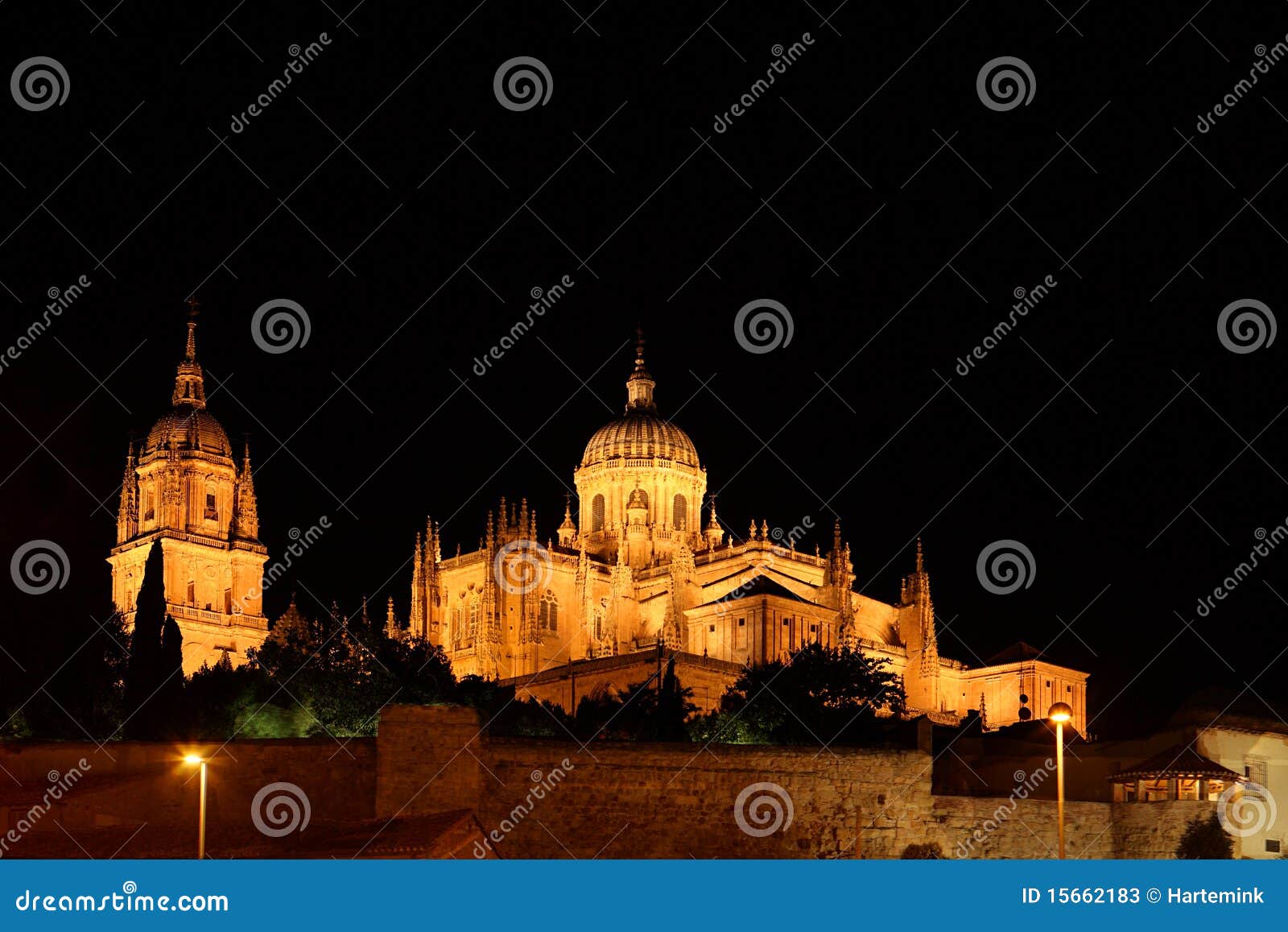 cathedral at night - salamanca, spain