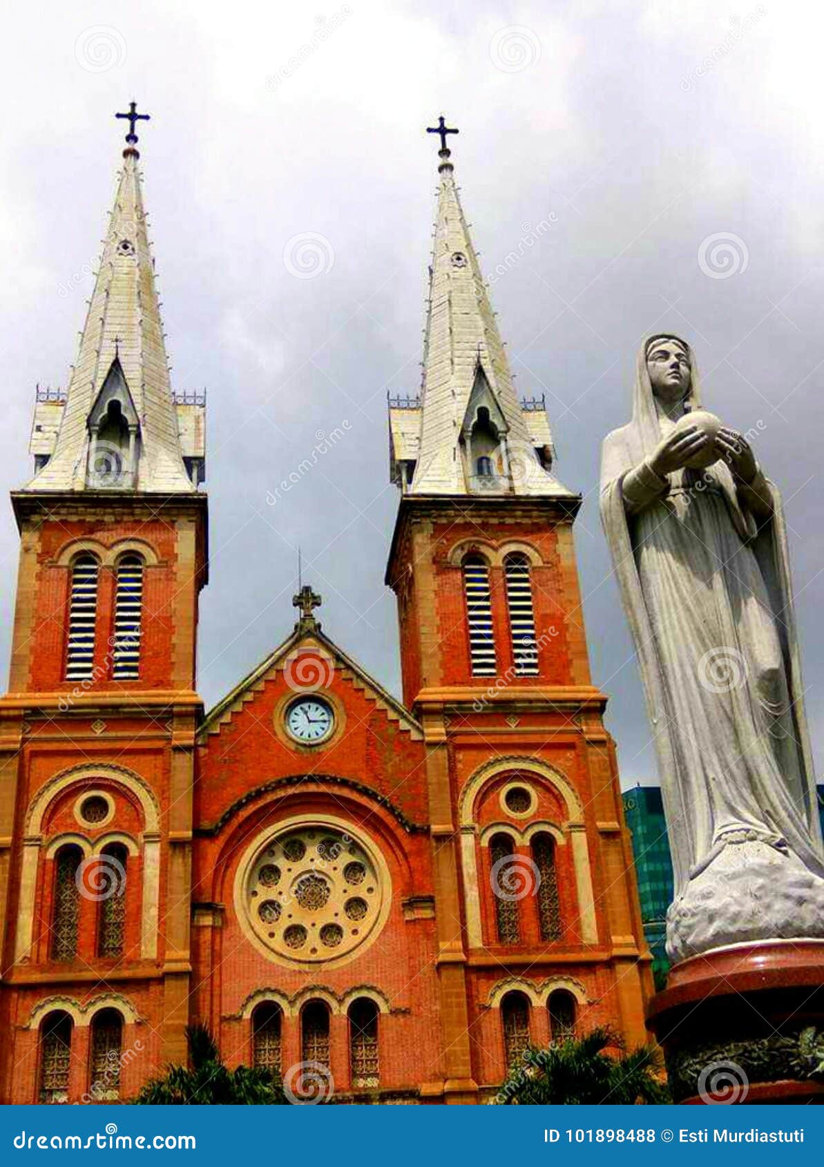 Cathedral Notre Dame stock photo. Image of maria, notre 101898488