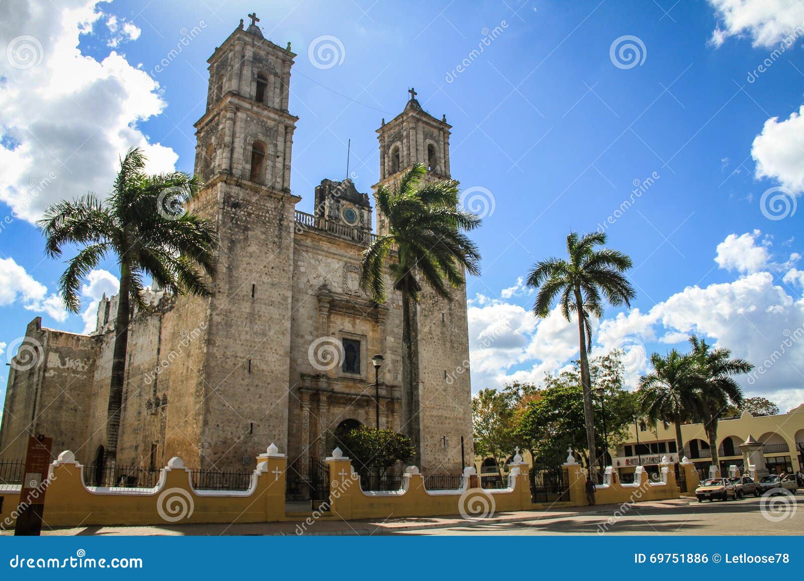 the cathedral of our lady of the holy assumptio, valladolid, yucatan, mexico