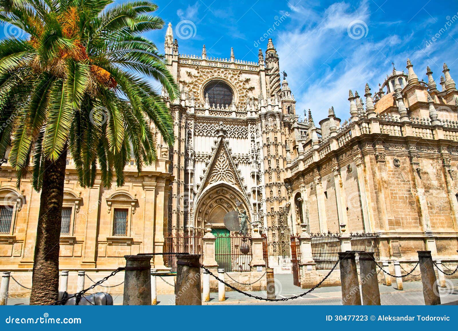 cathedral of saint mary in seville, spain.