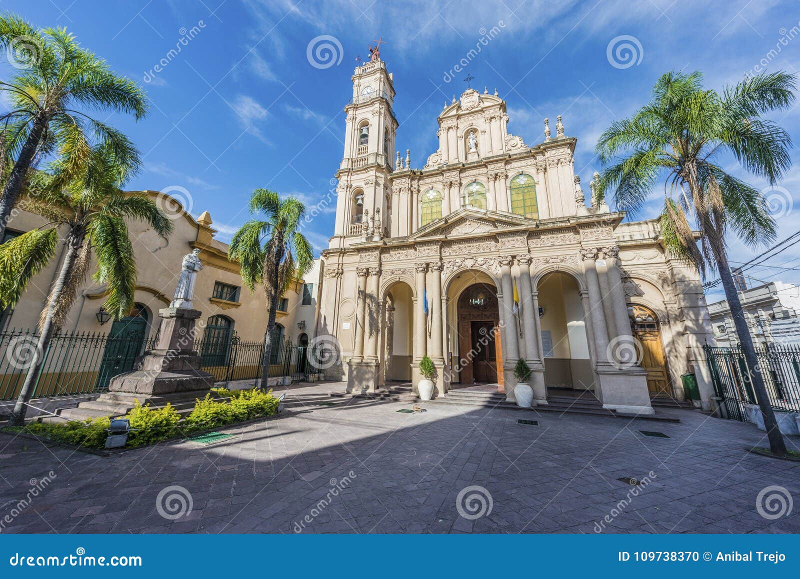 cathedral in san salvador de jujuy, argentina.