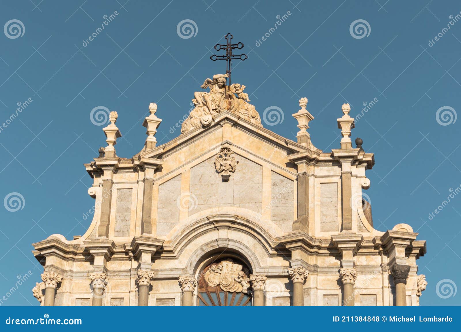 cathedral of sant`agata in catania, sicily