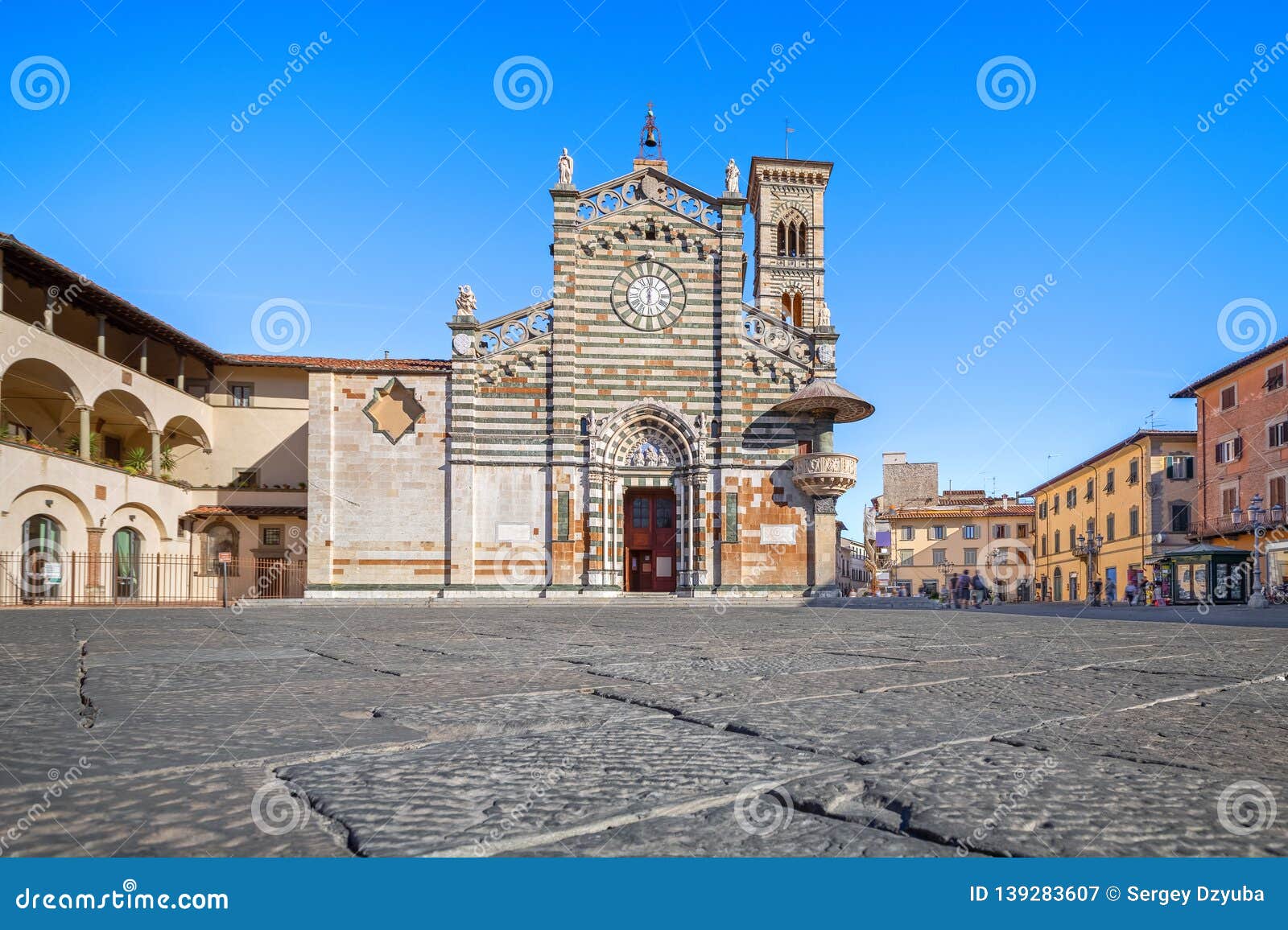 cathedral of santo stefano in prato, italy
